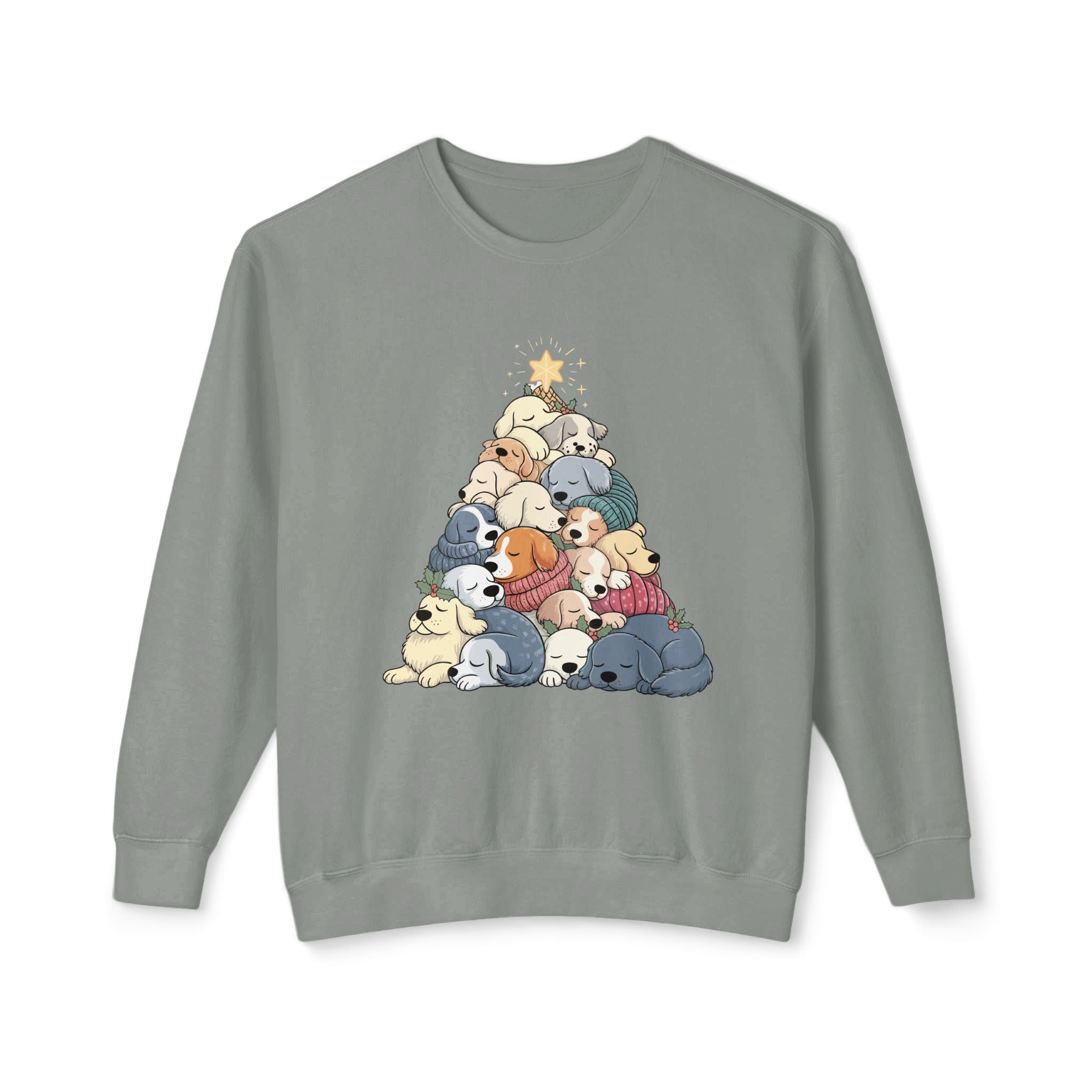 Cozy Holiday Puppies in Tree Sweatshirt product type