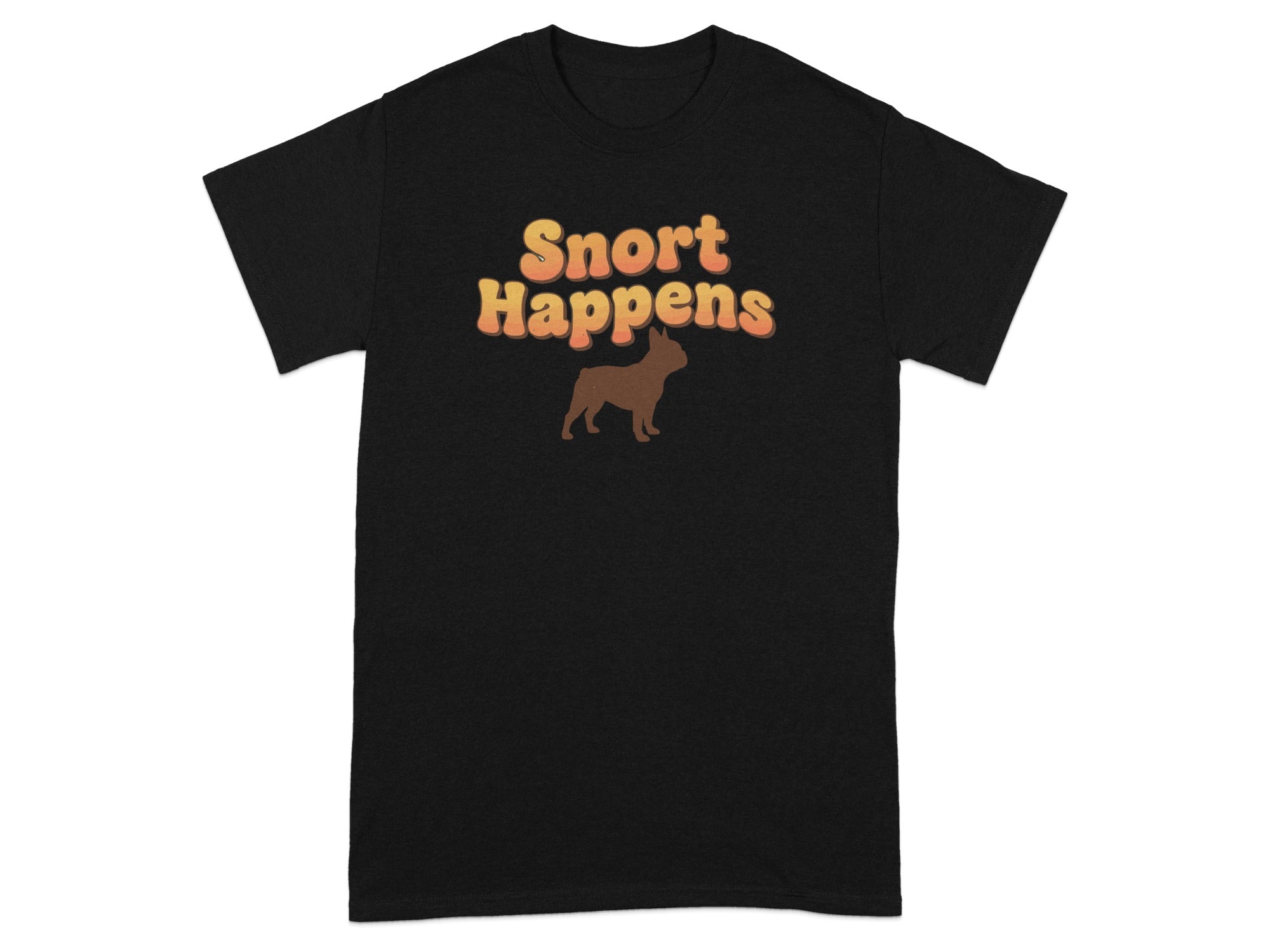 Snort Happens Funny Bulldog Graphic T-Shirt