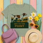 pointer get-to-the-point tee flat lay hero