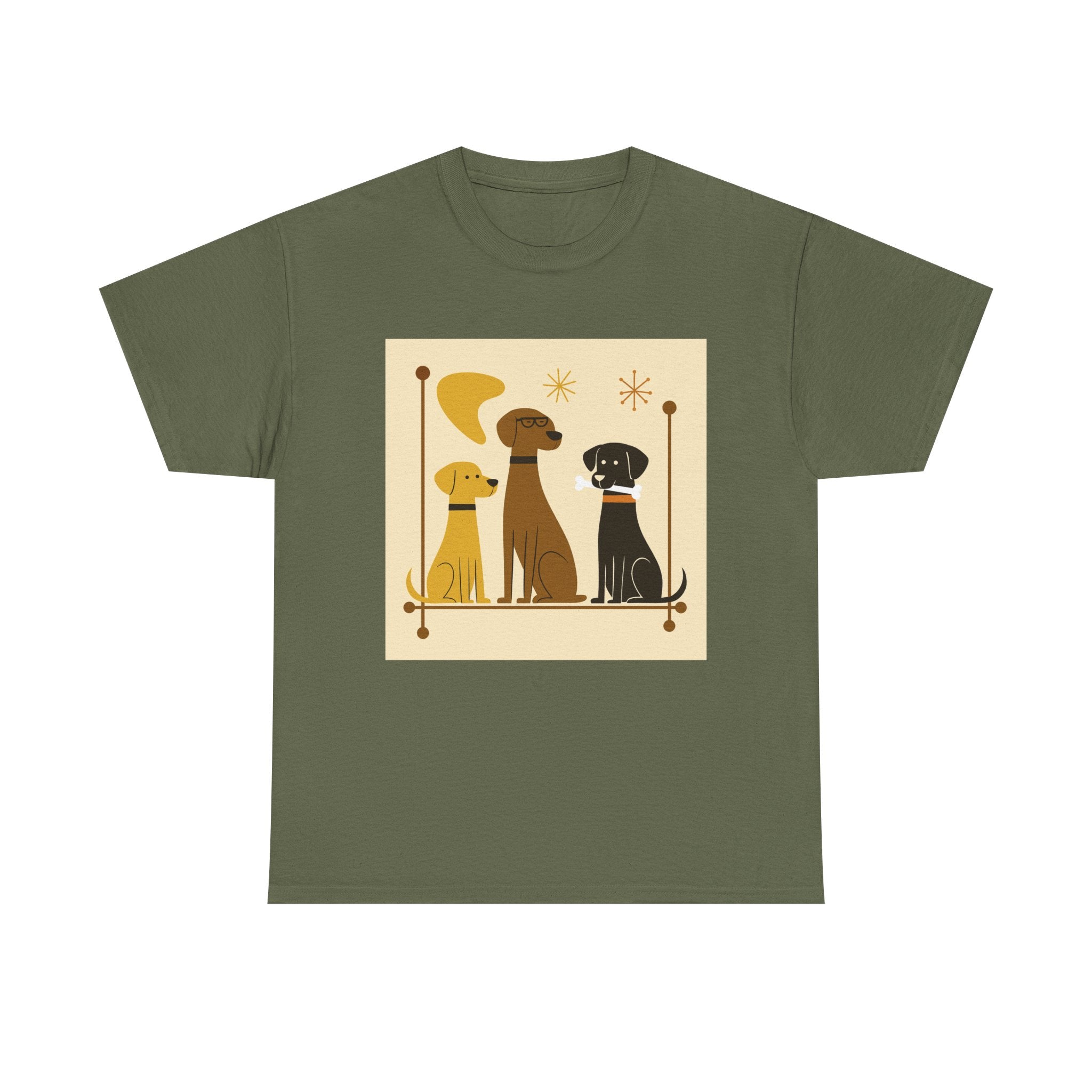 Retro Mid-Century Mod Labs T-Shirt