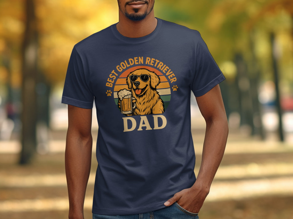 Best Golden Retriever Dad Graphic T-Shirt