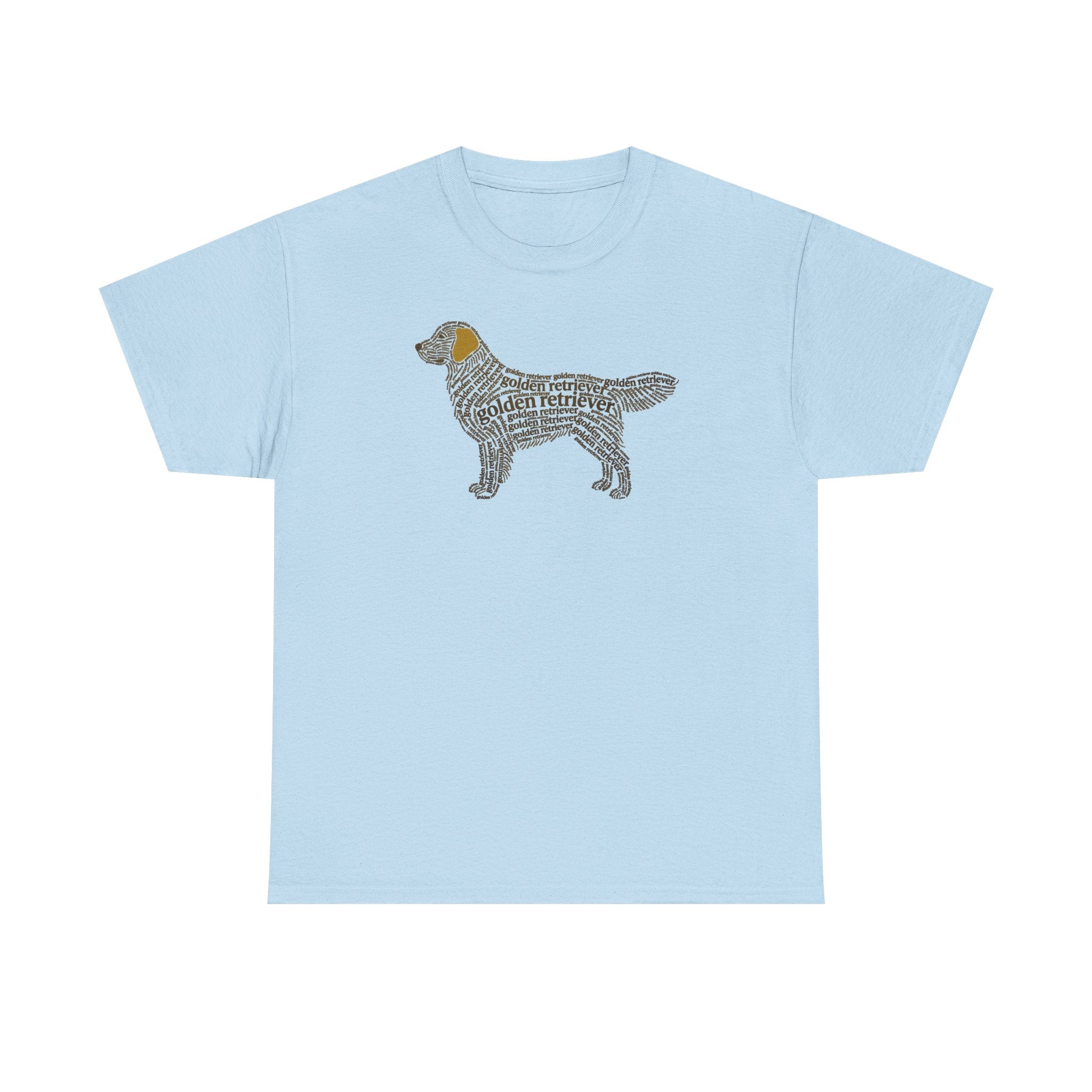 Golden Retriever Typographic Art T-Shirt