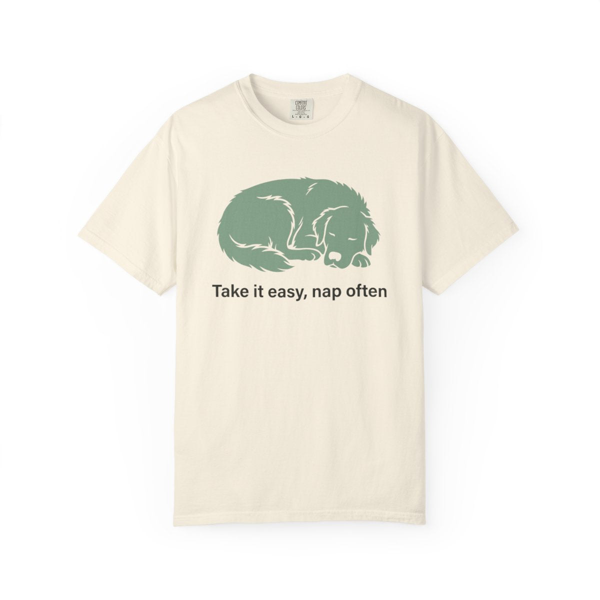 Take It Easy Nap Often Dog Graphic T-Shirt