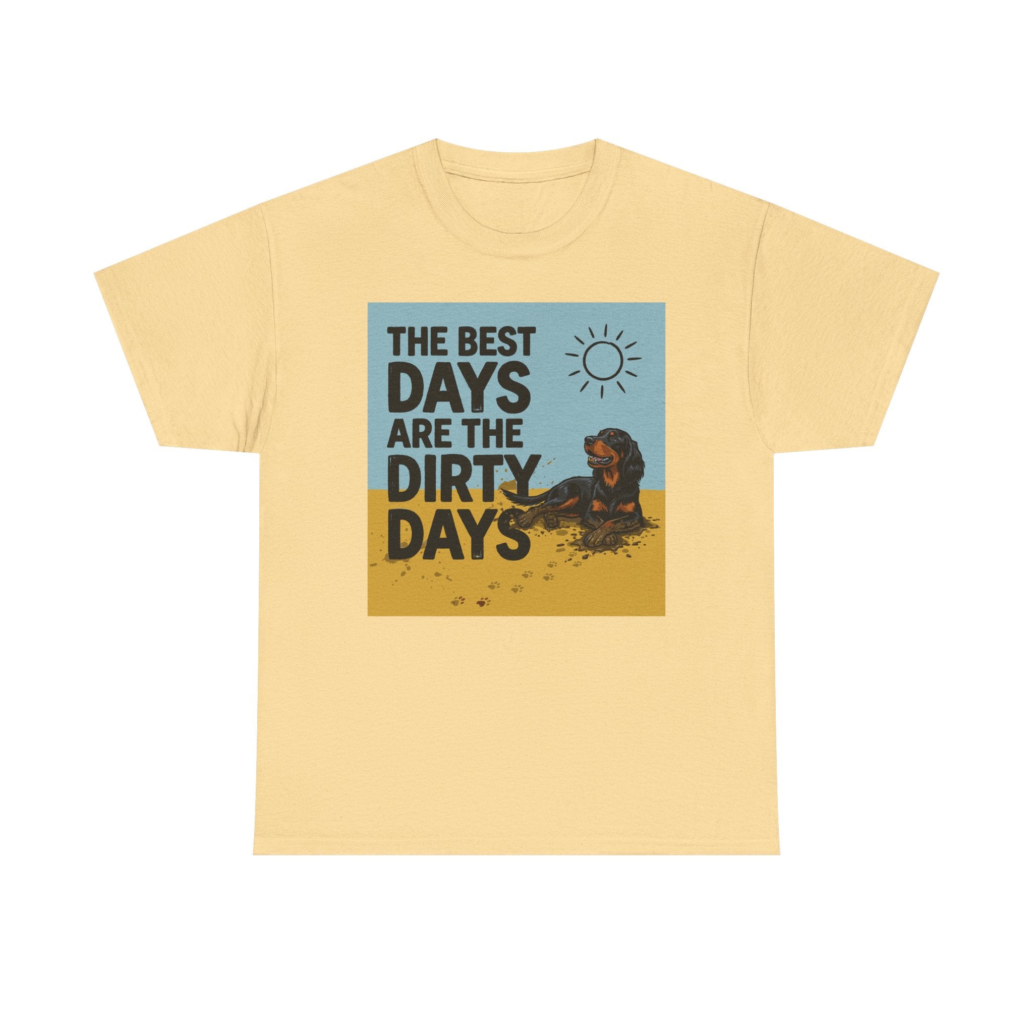 Dirty Days Happy Dog Gordon Setter T-Shirt