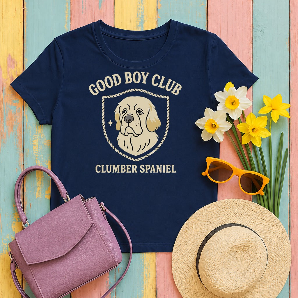 Clumber Good Boy Club Tee flat lay hero