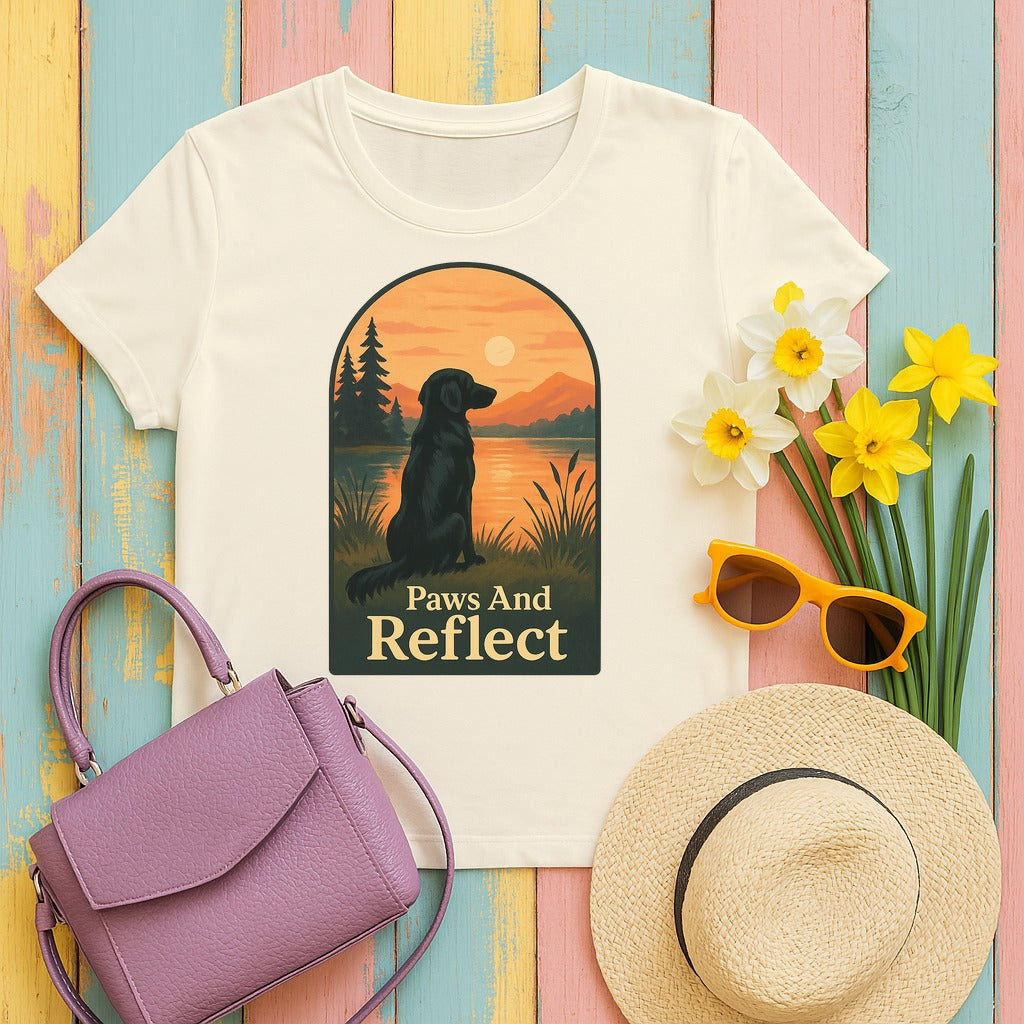 Flat-Coat Paws and Reflect Tee in Natural
