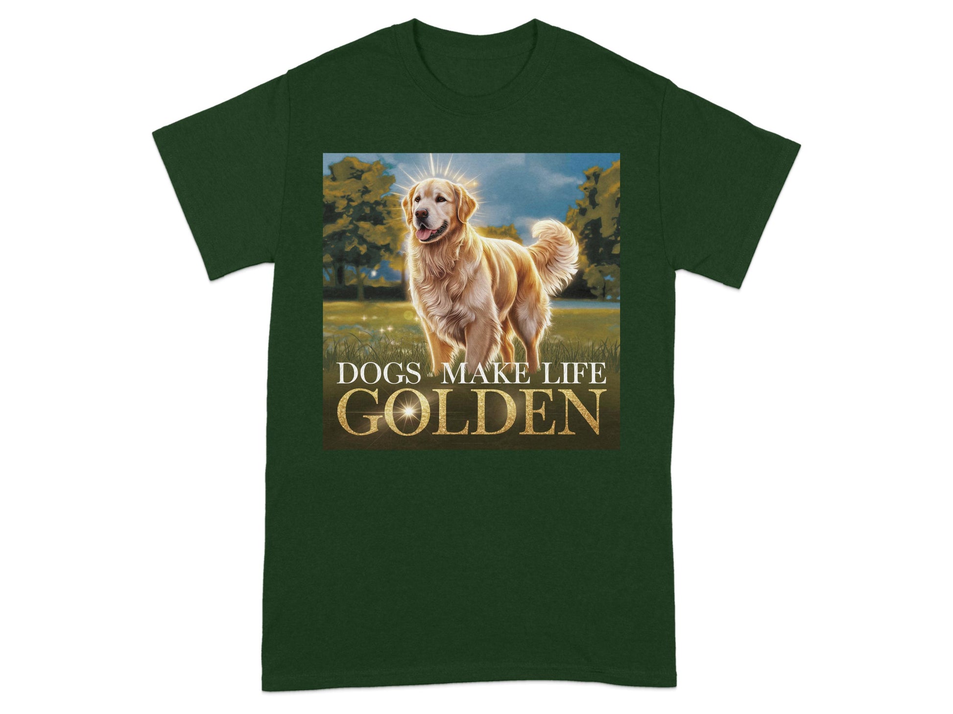 Dogs Make Life Golden T-Shirt product