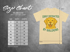 Easily Distracted by Goldens Gildan 5000 Heavy Cotton T-Shirt
