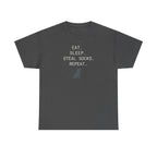 Eat Sleep Steal Socks Repeat Lab Puppy Funny Dog Life T-Shirt