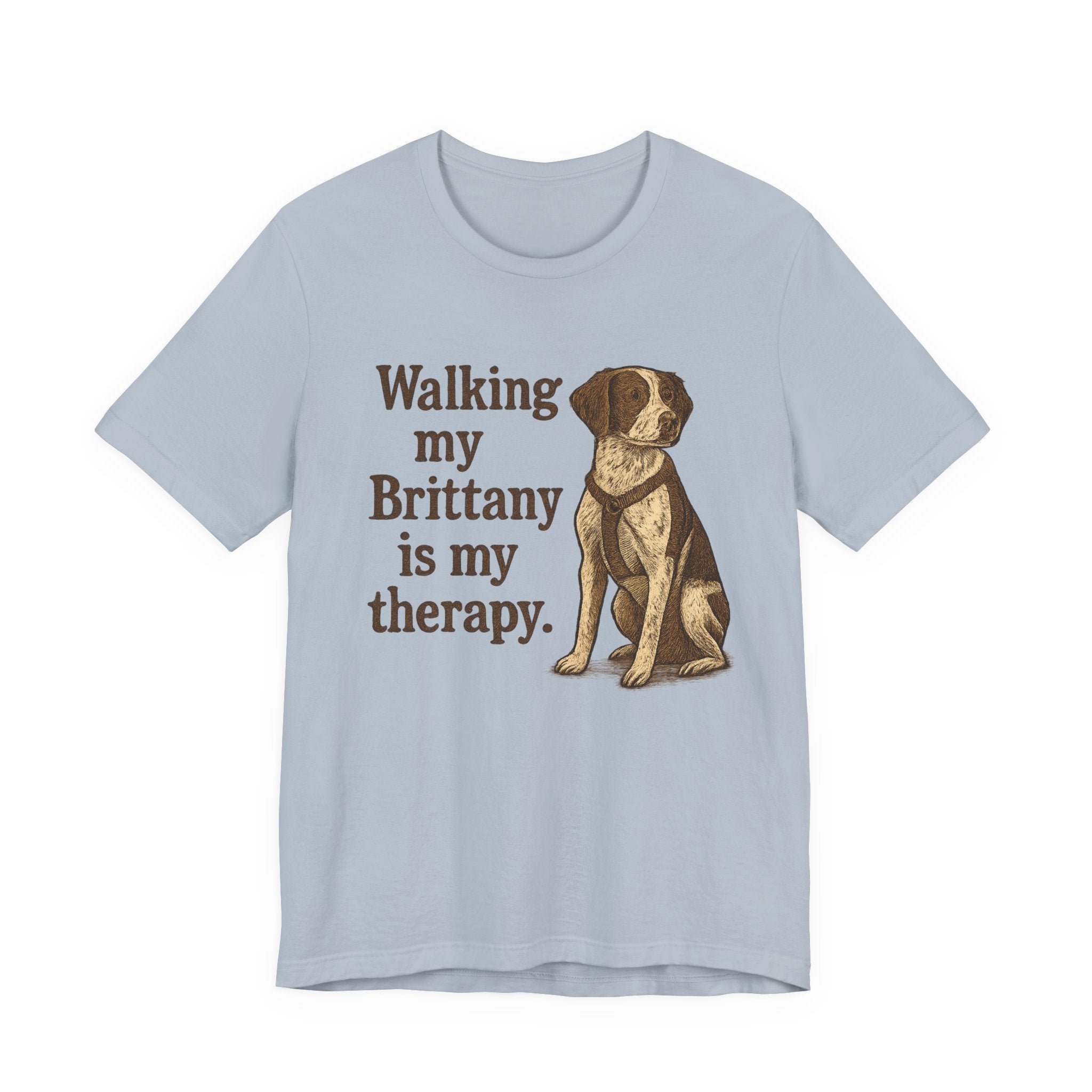Walking My Brittany Is My Therapy Tee