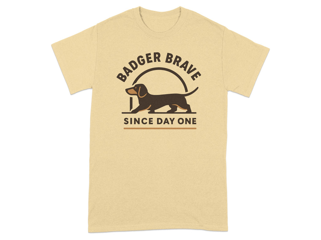 Badger Brave Since Day One Dog Graphic T-Shirt