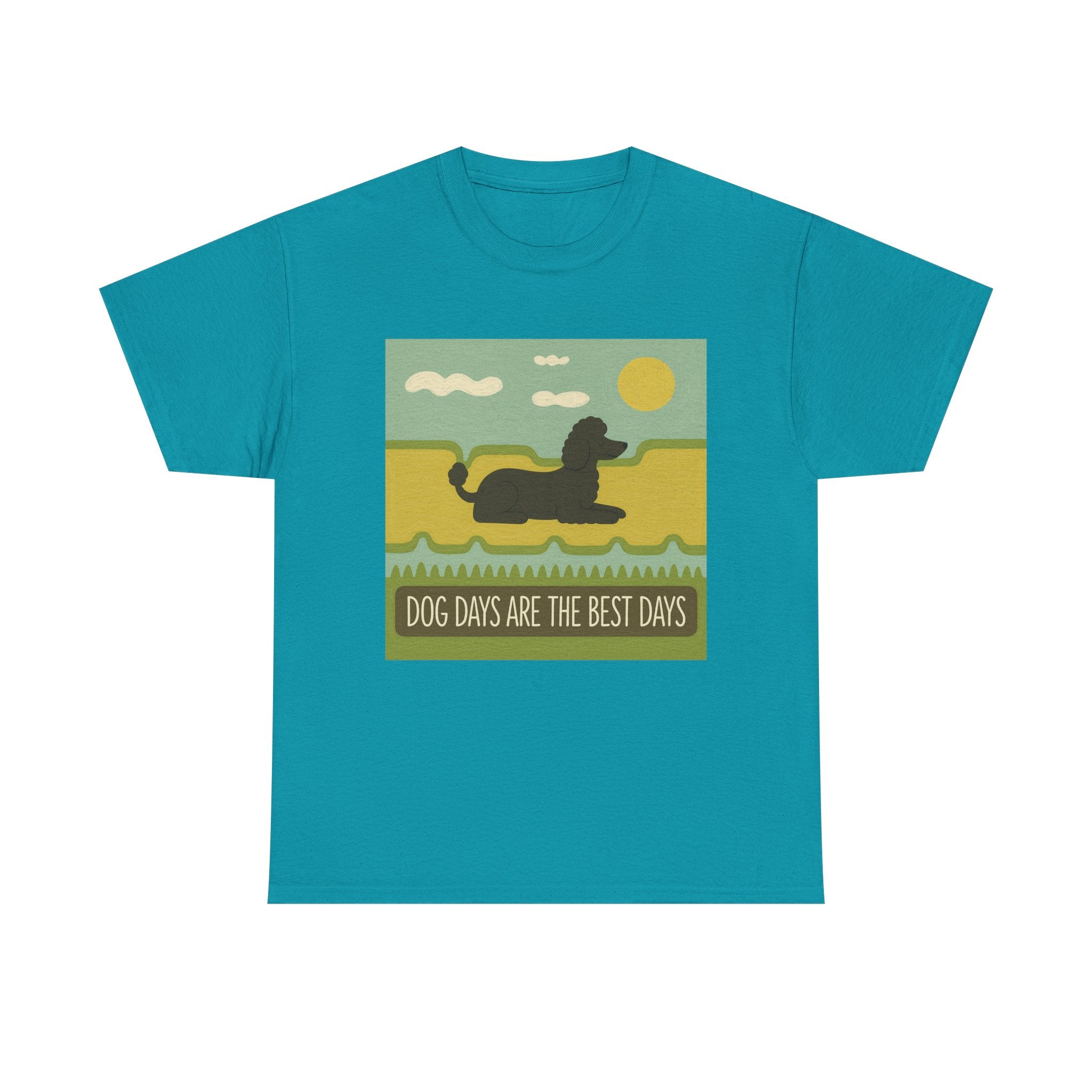 Dog Days Are the Best Days Poodle T-Shirt