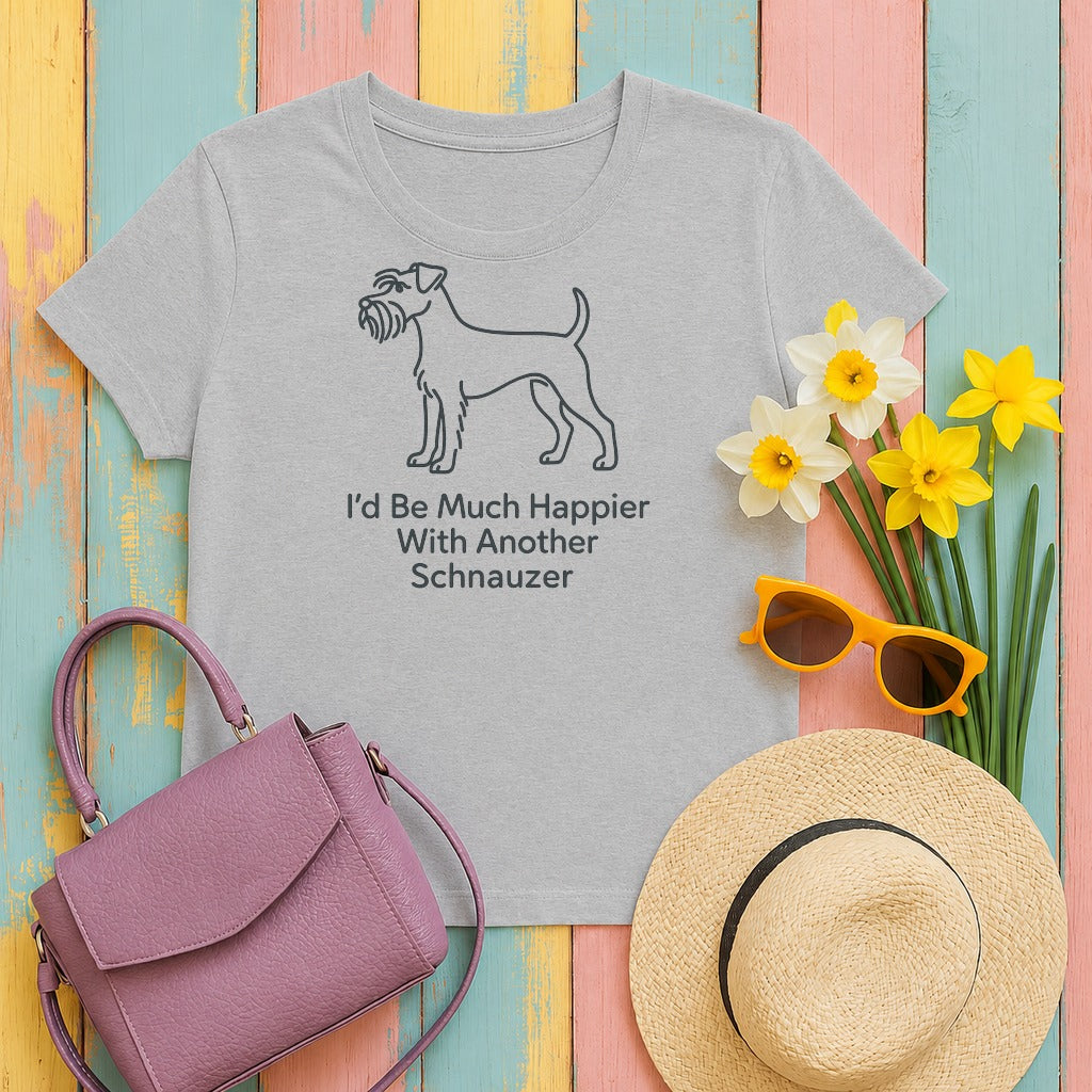 migbackfill my-happier-schnauzer-premium-graphic-t-shirt tee flat lay hero v8