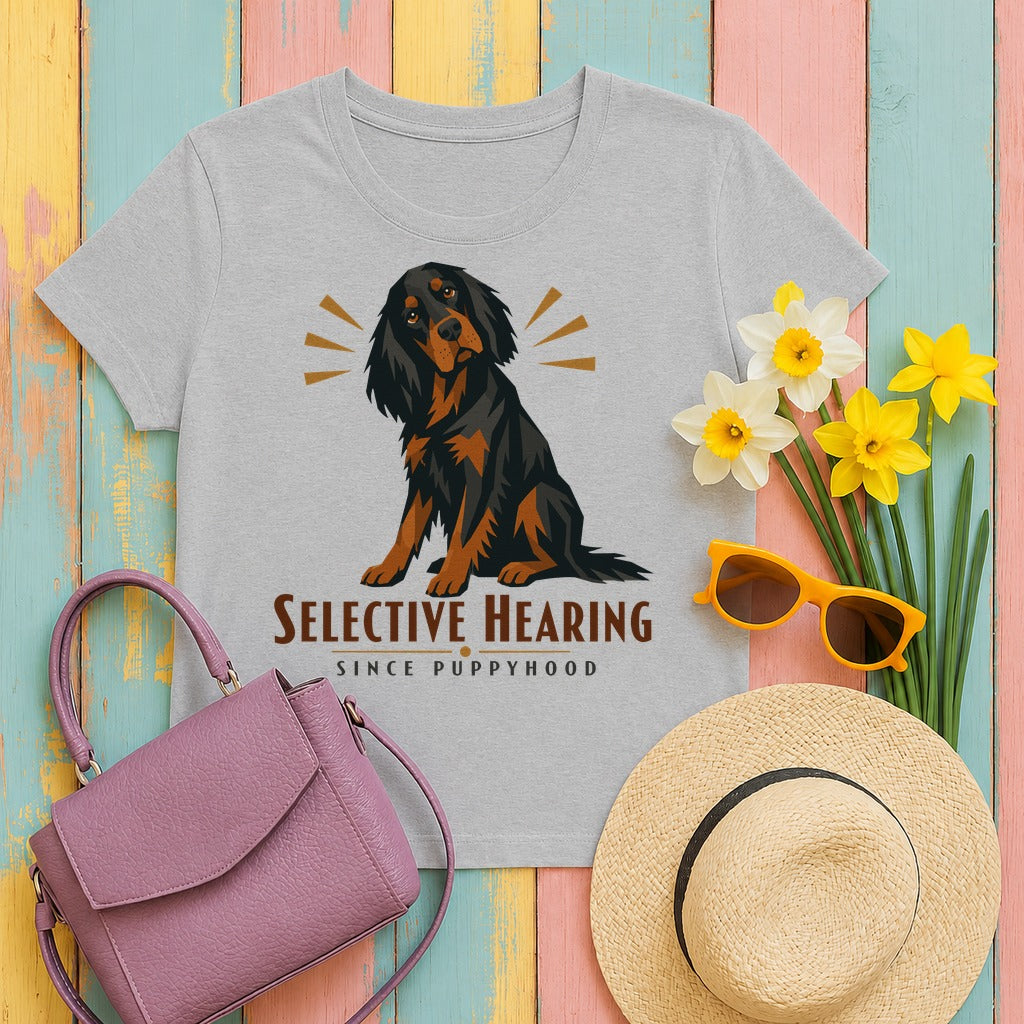 Selective Hearing Gordon Setter T-Shirt in Sport Grey