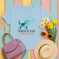 Powered By Scent & Bad Decisions Beagle T-Shirt in Light Blue