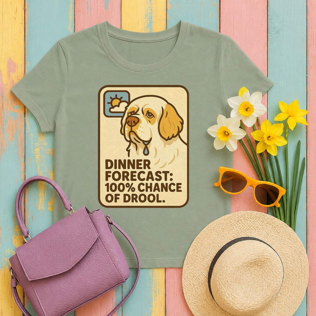 Clumber Dinner Forecast Tee in Sage