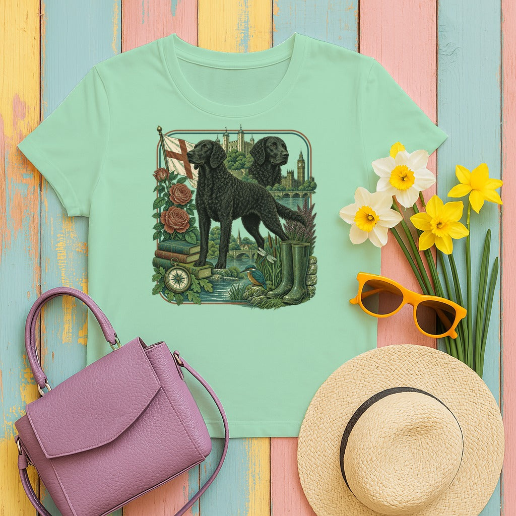 Curly-Coated Retriever England Heritage tee, Mint