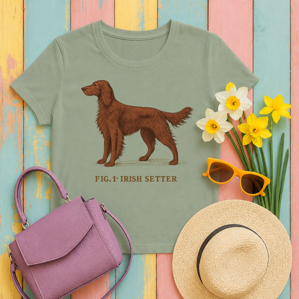 Irish Setter Fig. 1 Maximum Elegance T-shirt in Sage