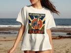 White t-shirt with "LET SLEEPING DOGS SLEEP DO NOT DISTURB" text and dog graphic.