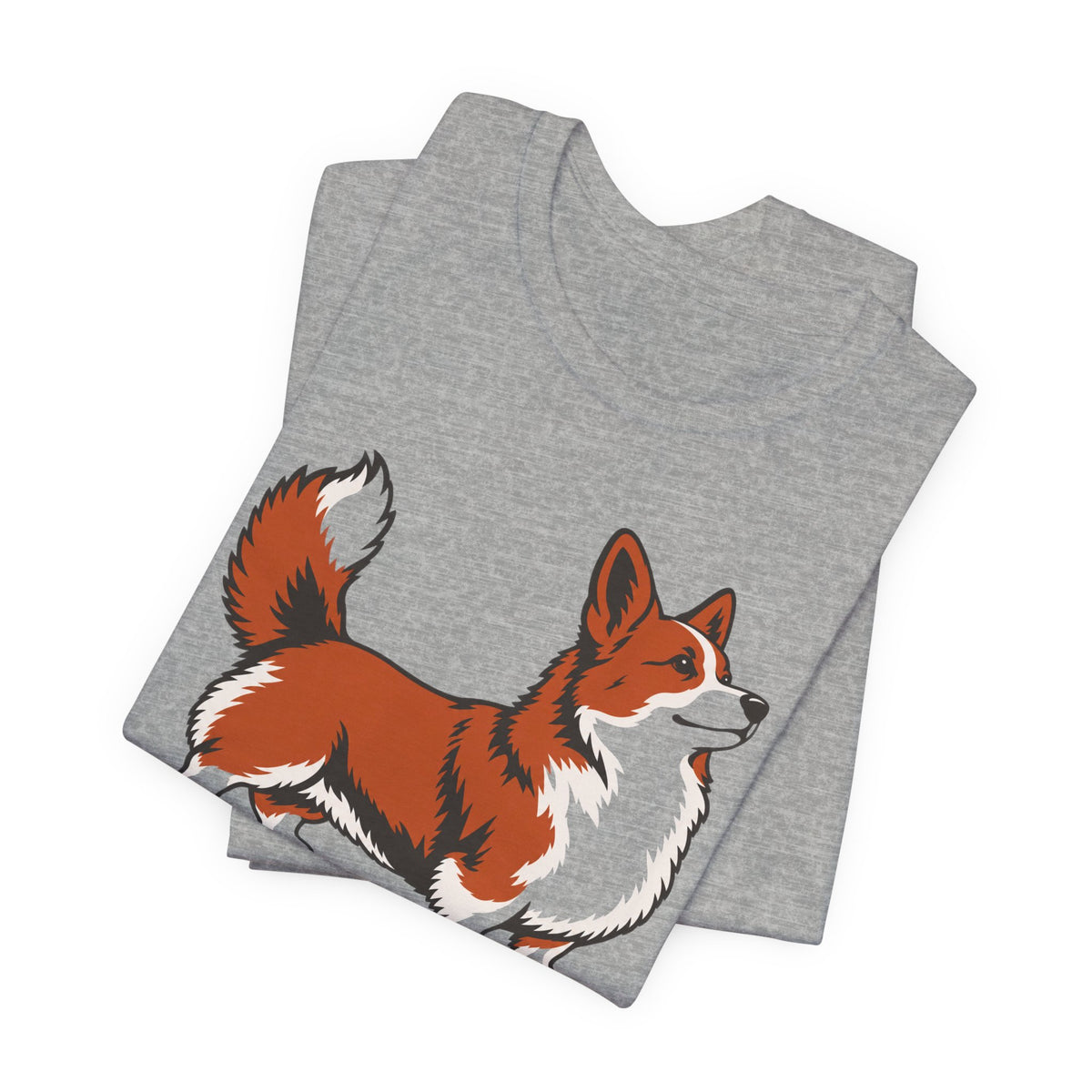 Thoroughbred Heart Footstool Legs Corgi T-Shirt