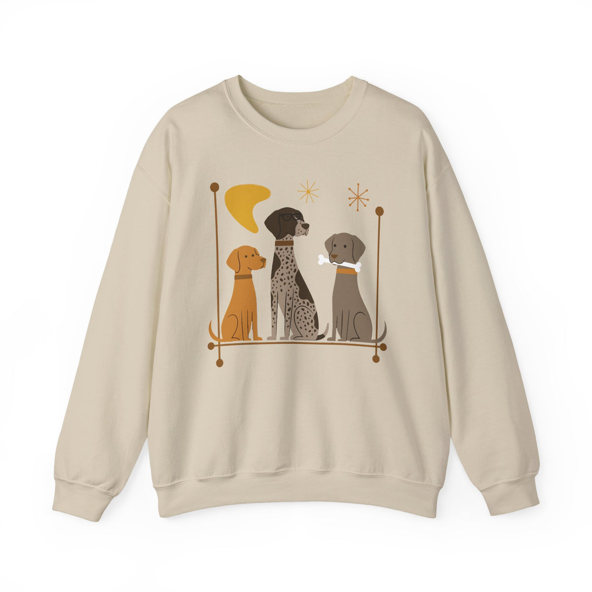Atomic Era Pointer Crew Sweatshirt in Sand