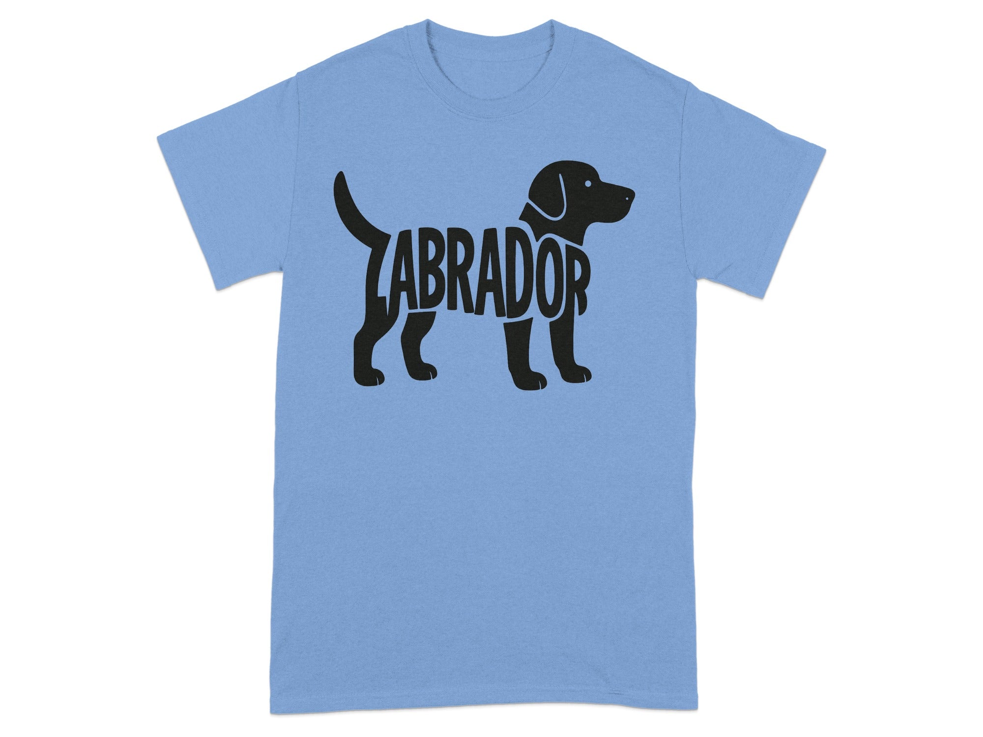 Labrador Dog Print Graphic T-Shirt Clothing Apparel
