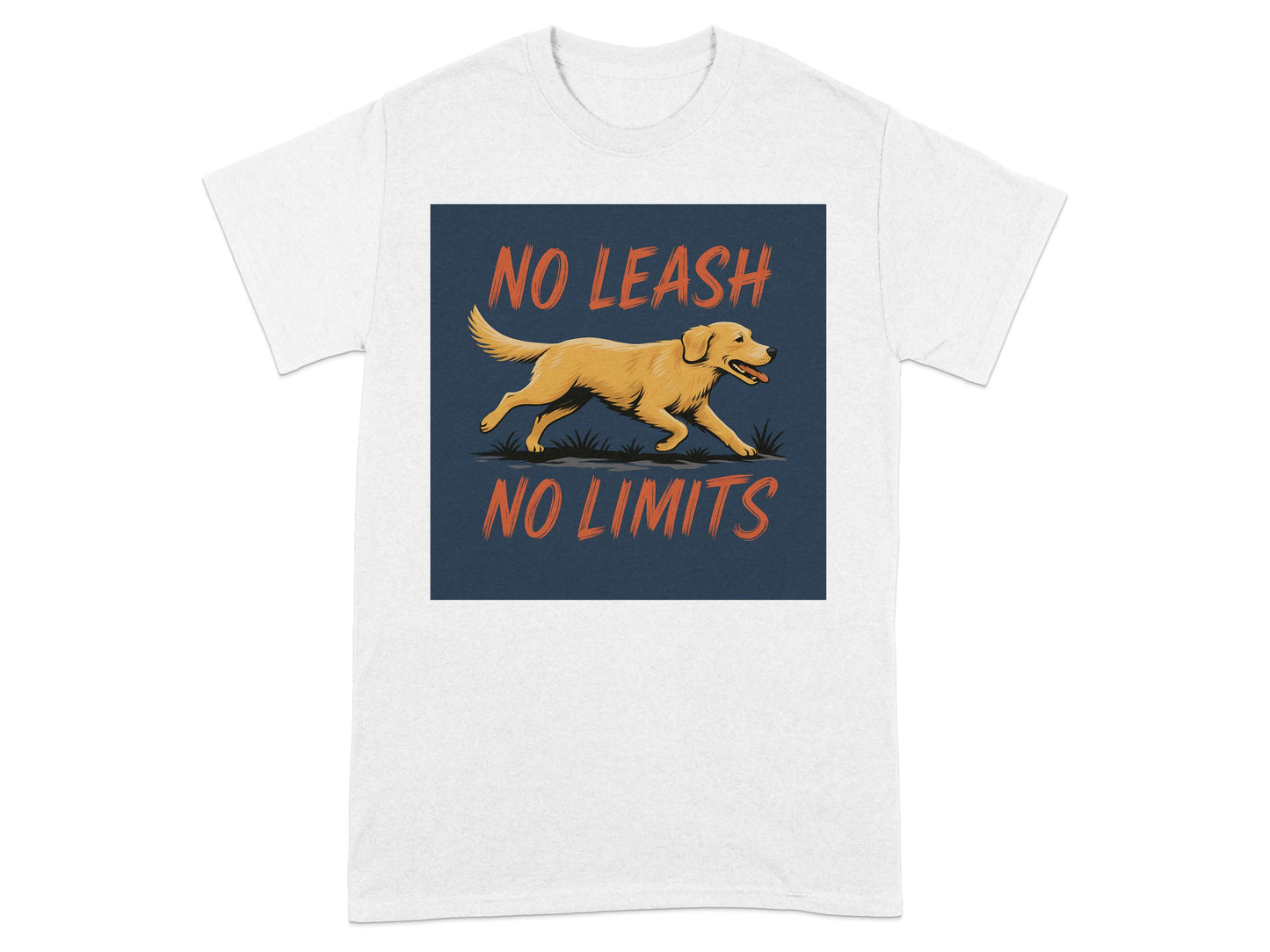 No Leash No Limits Graphic Dog T-shirt product type
