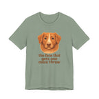 Nova Scotia Duck Tolling Retriever One More Throw Face Tee