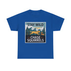 Stay Wild Chase Squirrels Yellow Lab T-Shirts