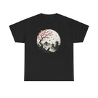 Zen Japanese Scene With French Bulldog Silhouette T-Shirt