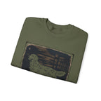 Golden Retriever Woodcut Style Graphic Print Sweatshirt