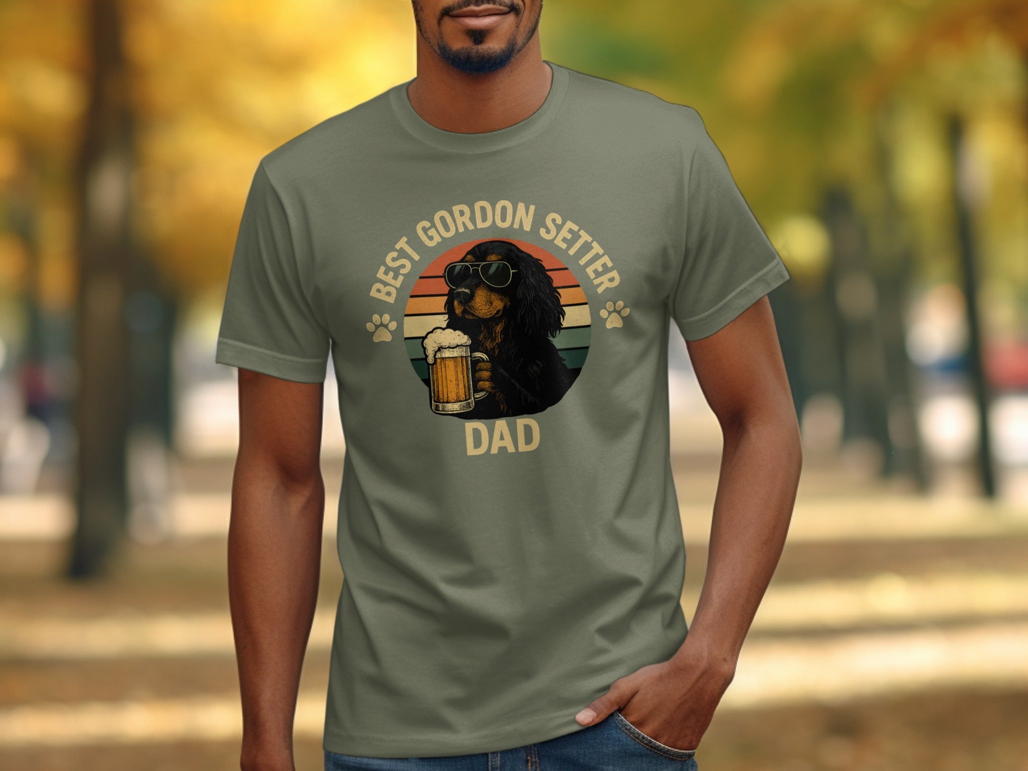 Best Gordon Setter Dad Graphic T-Shirt