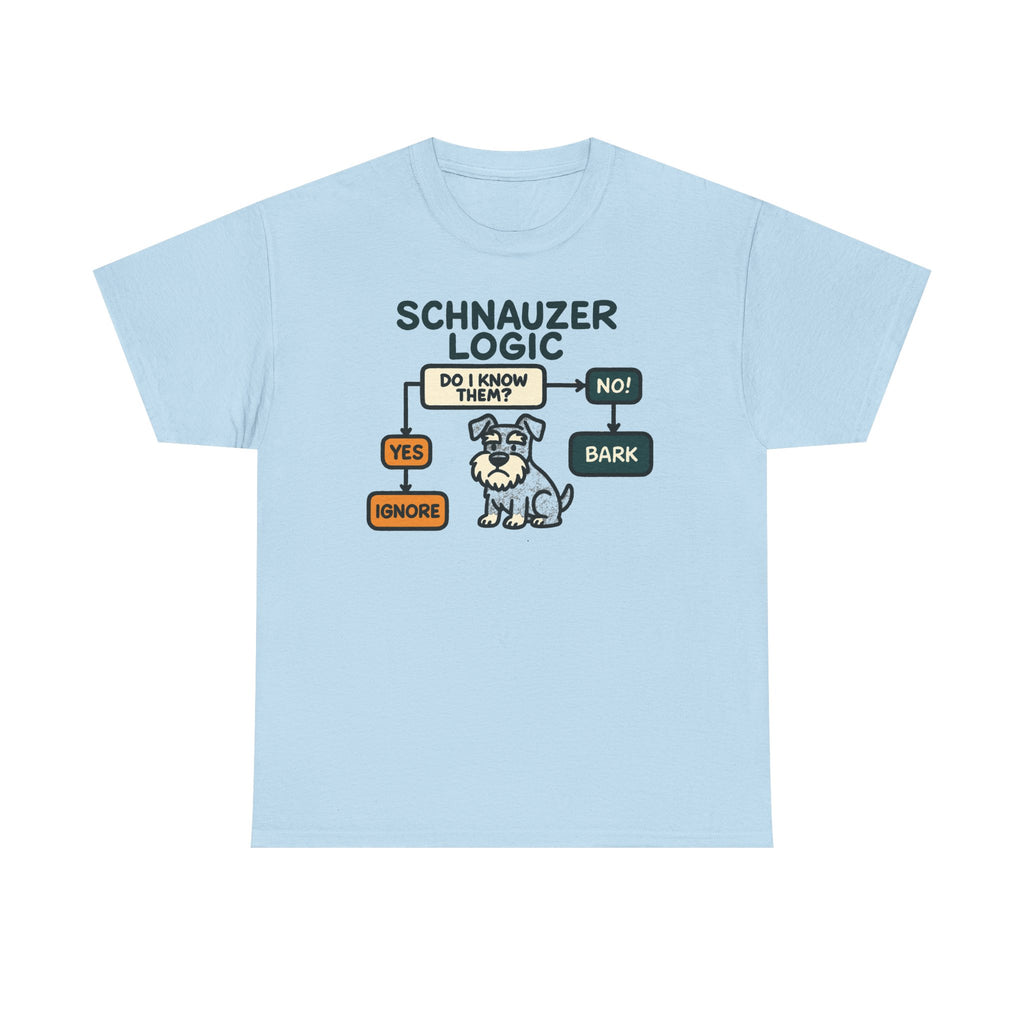 Schnauzer Logic Flowchart t-shirt, view 4
