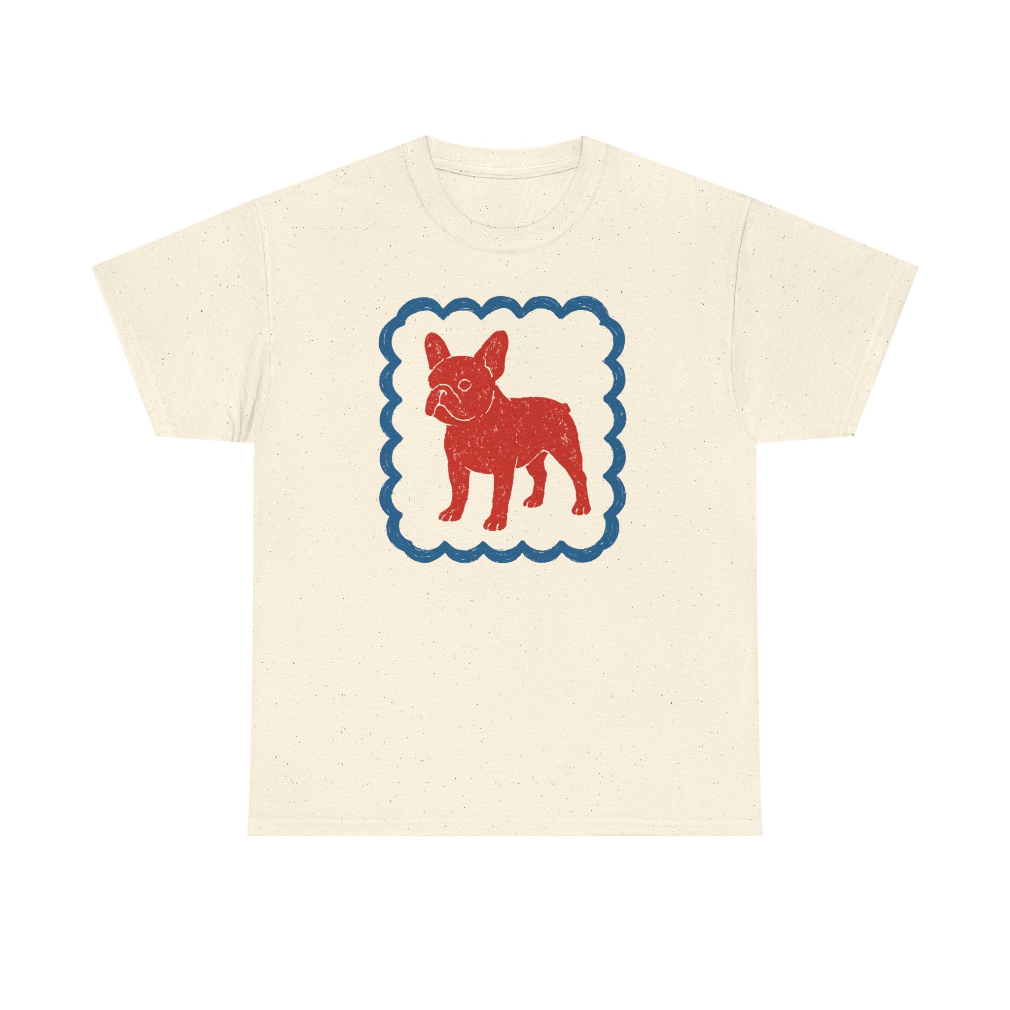 French Bulldog in Decorative Border Graphic Design T-Shirt