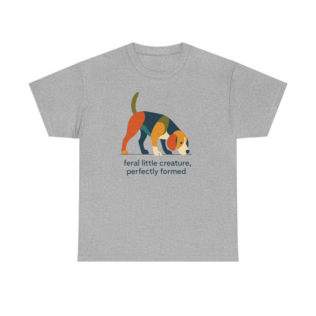Feral Little Creature Sniffing Beagle T-Shirt