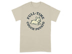 Beige t-shirt with "FULL-TIME COUCH POTATO" and a French bulldog graphic.
