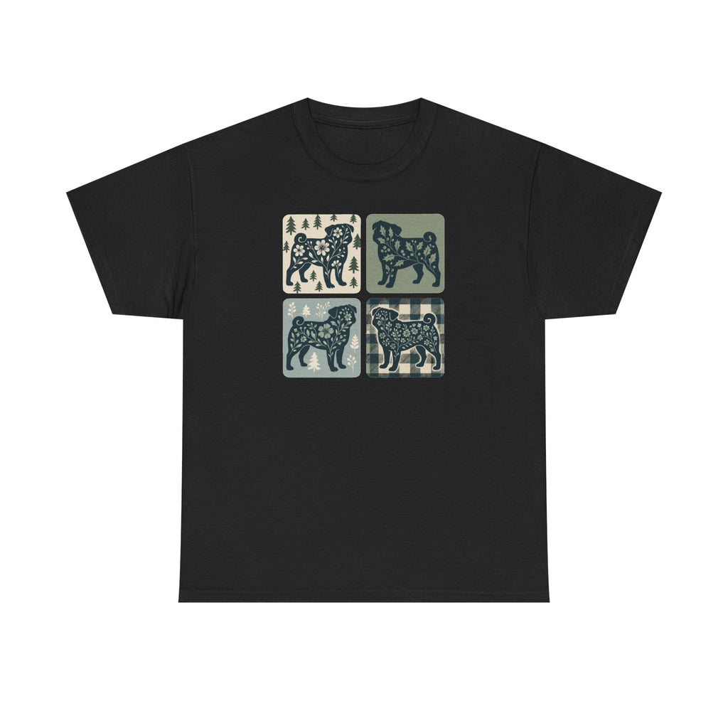 Winter Pug Design T-Shirt