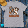 Nothing To Wag Wagging Anyway Australian Shepherd T-Shirt in Athletic Heather