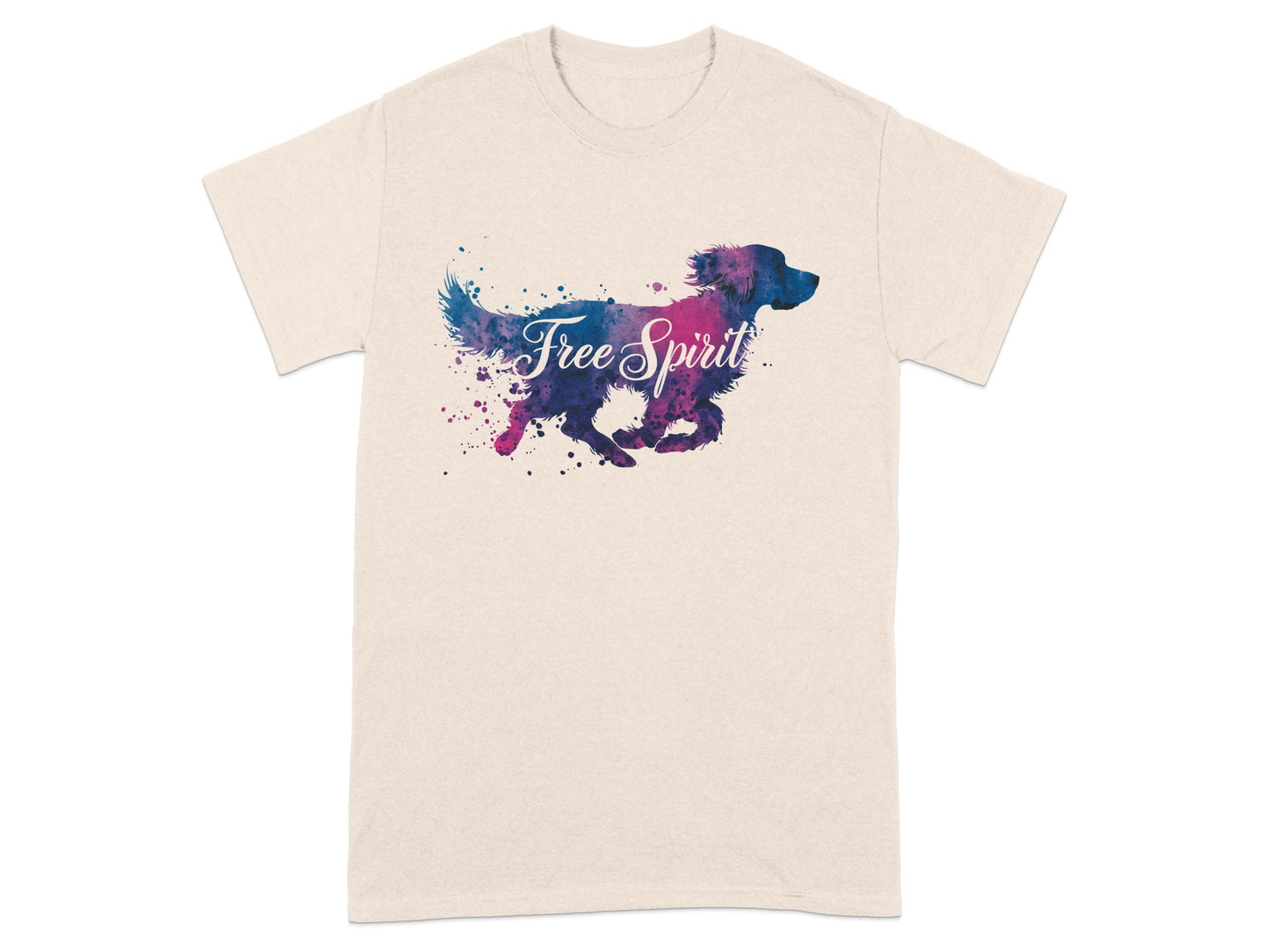 Free Spirit Colorful Dog Print Unisex T-Shirt product