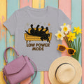 Black Lab Low Power Mode T-shirt in Athletic Heather