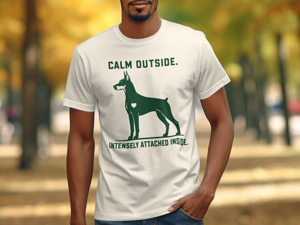 Calm Outside Doberman T-Shirt