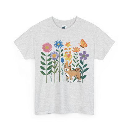 Floral Shiba T Shirt