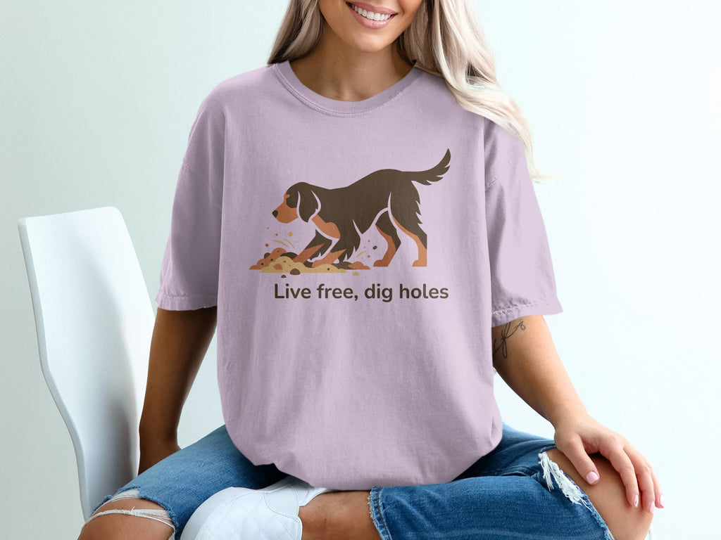 Live Free Dig Holes Graphic T-Shirt