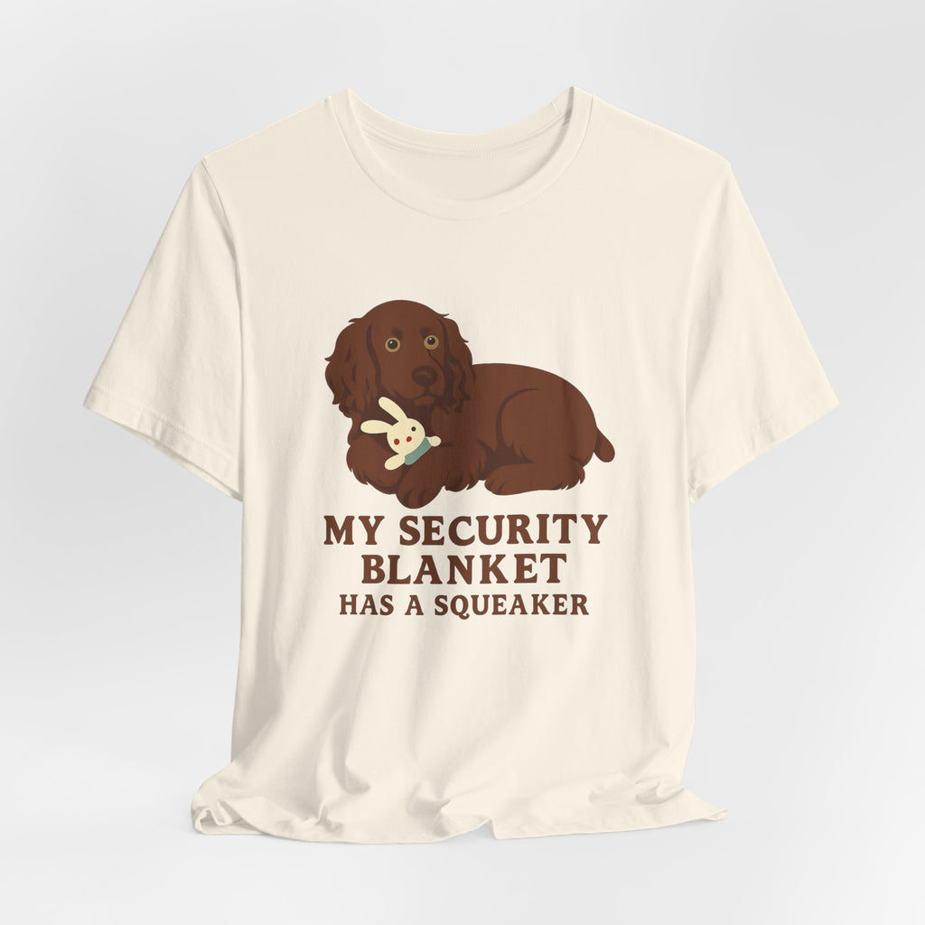 Boykin Spaniel Security Blanket Has a Squeaker Tee