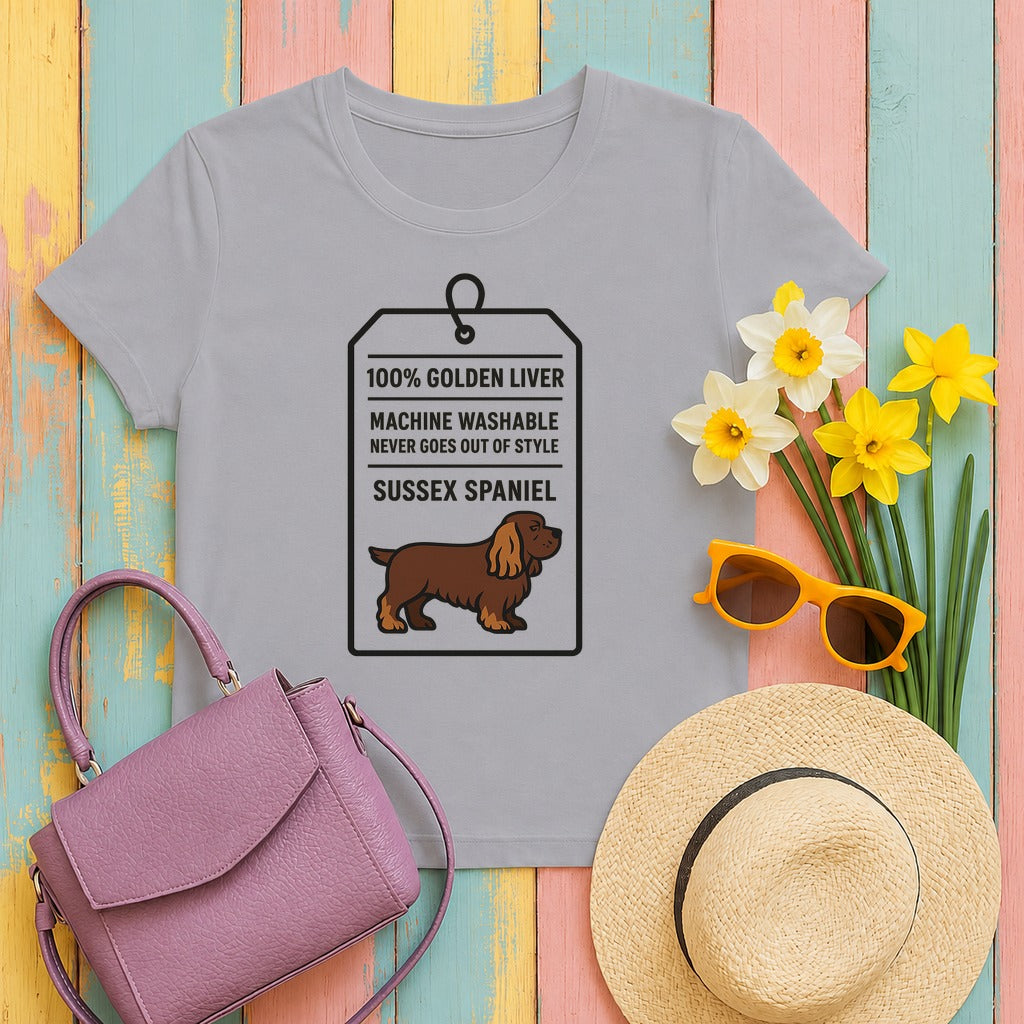 Sussex 100% Golden Liver Tee in Athletic Heather