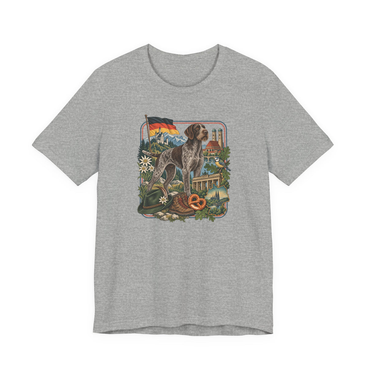 German Wirehaired Pointer Germany Heritage T-Shirt