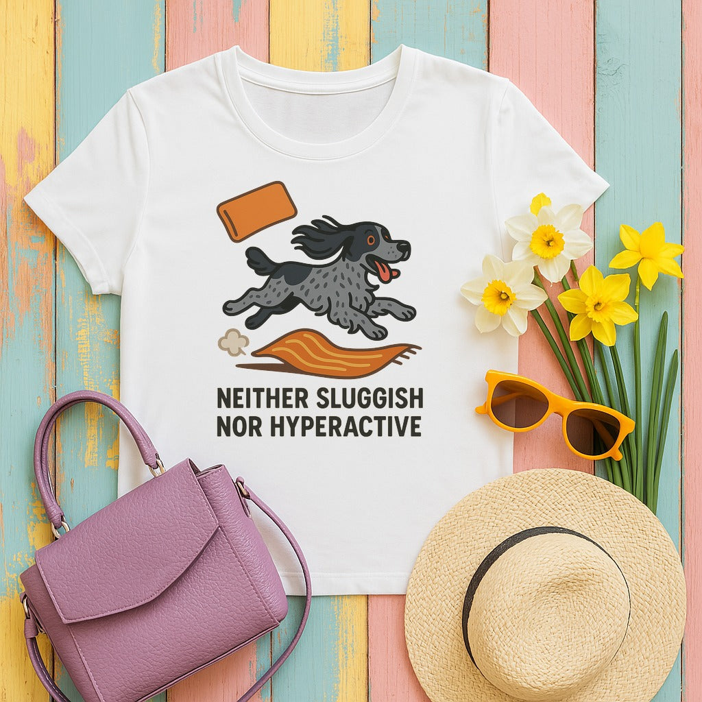 english cocker spaniel neither-sluggish tee flat lay hero
