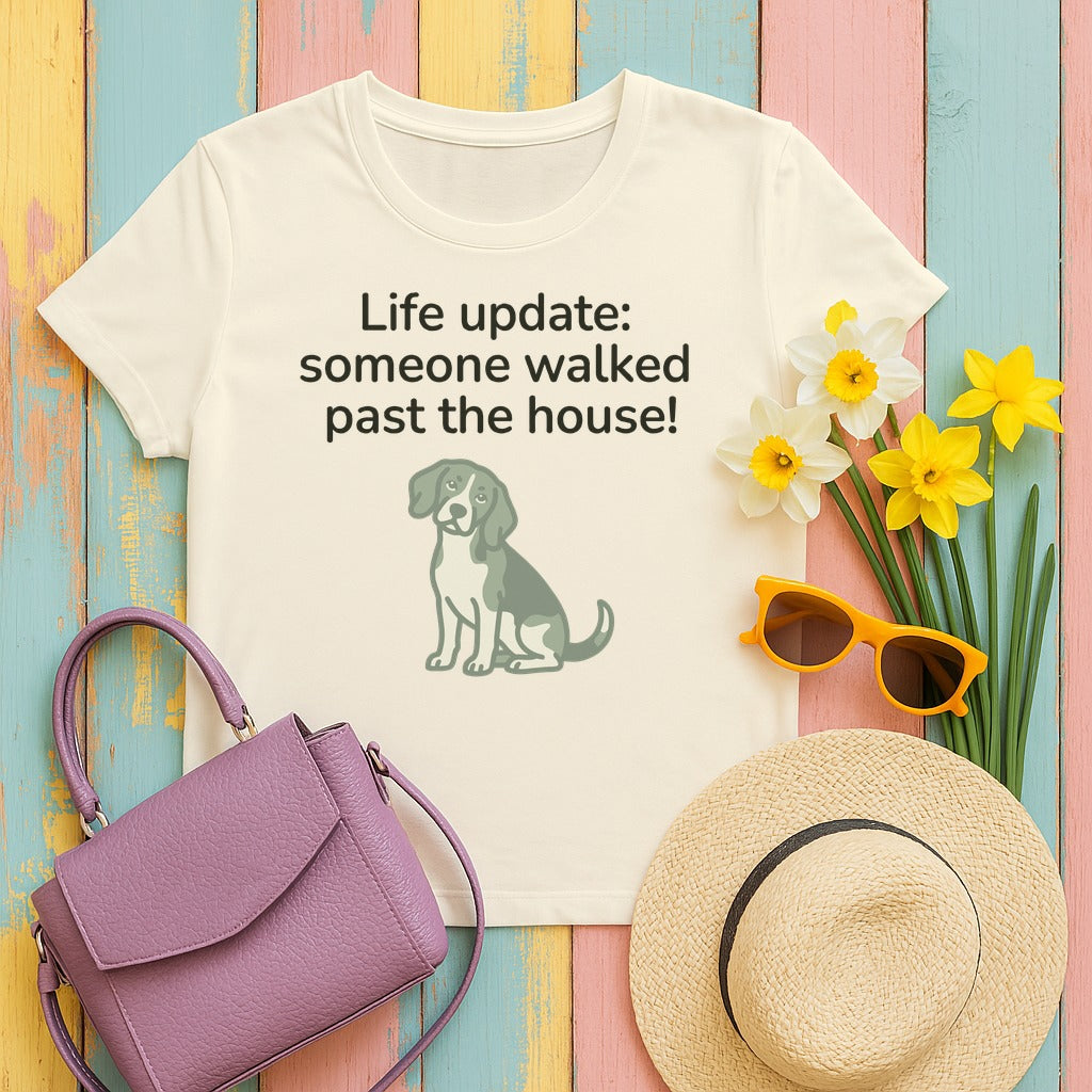 Beagle Someone Walked Past The House! T-Shirt in Natural