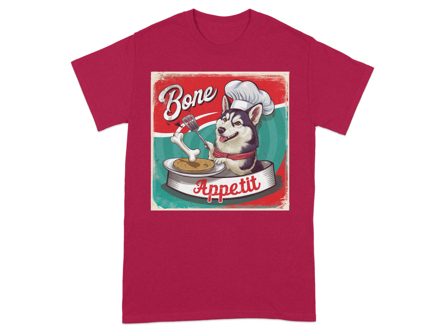 Bone Appetit Chef Husky Graphic T-shirt product