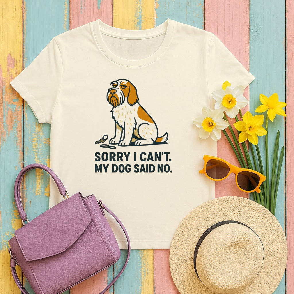 Spinone Italiano Sorry I Can't My Dog Said No Tee in Natural
